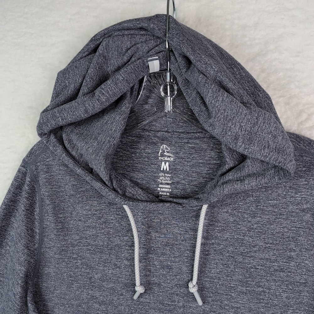 Rhoback‎ Tempo Performance Hoodie Women's Medium Blue Stretch - Picture 3 of 9